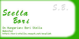 stella bori business card